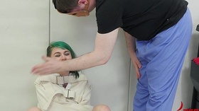 Hot emo teen punished, exploited, and anally fingered by doctor